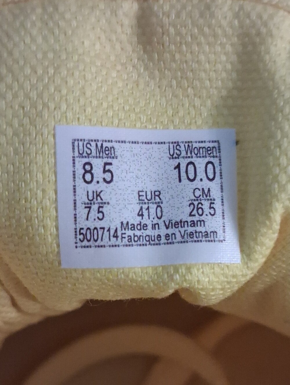 Vans Old Skool Translucent Yellow - Picture 6 of 8